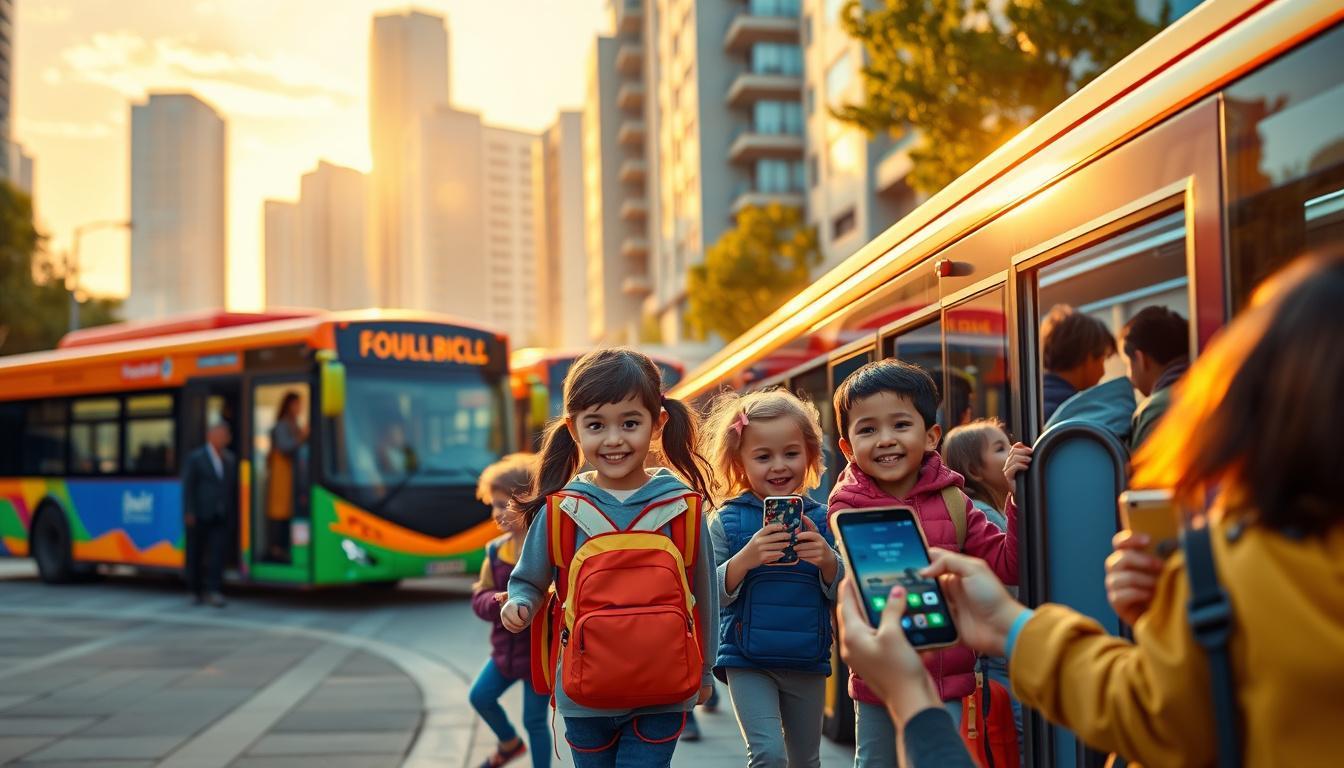 Por que pais procuram mais transporte escolar online hoje?