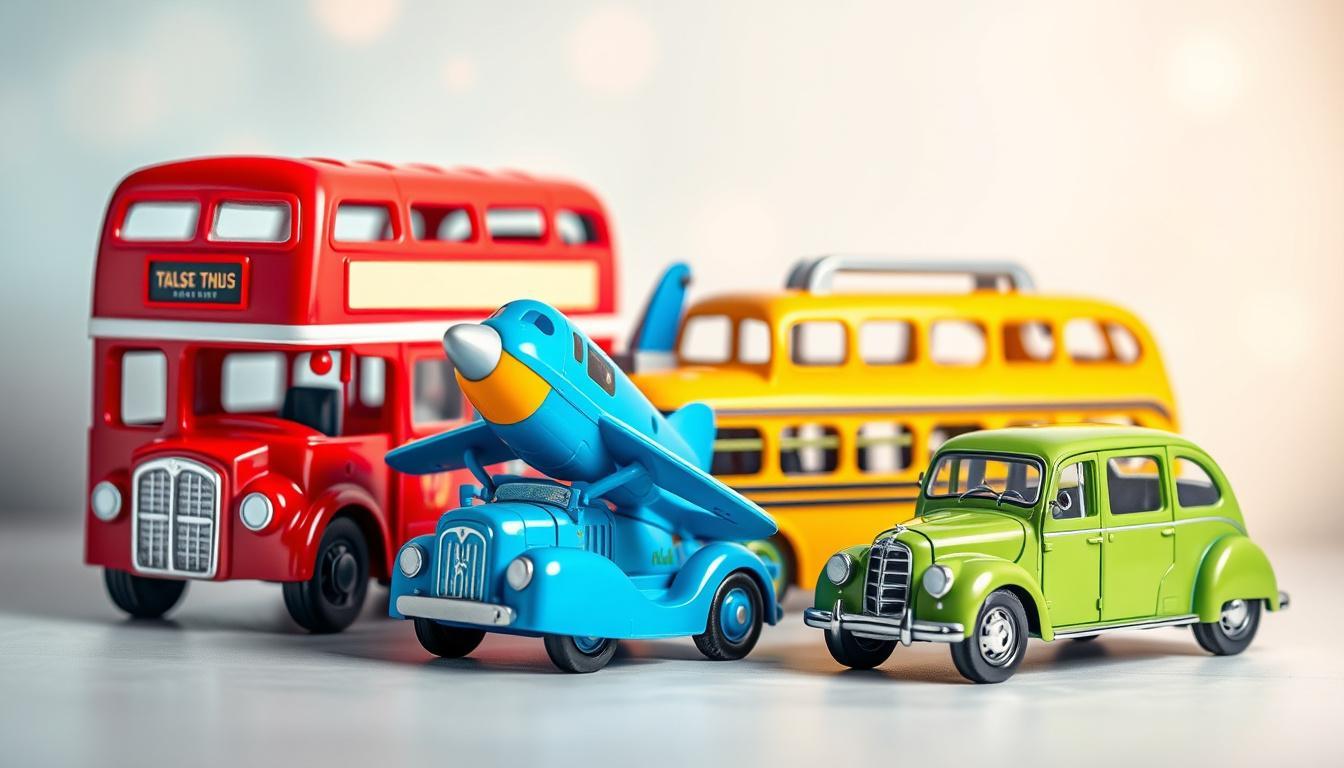 Top 4 veículos de transporte em miniatura para o quarto das crianças
